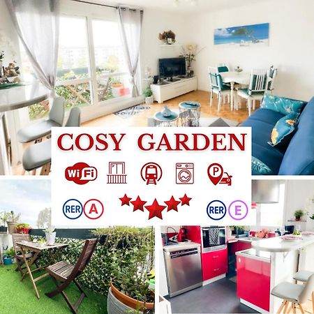 - Le Cosy Garden - Proche Rer A Et E - Paris Disney - Parking Et Wifi Gratuit ! Family Special Offer شامبيني-سور-مارن المظهر الخارجي الصورة